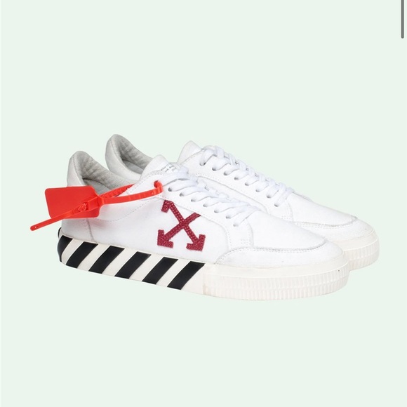 Off-White Shoes - Off-White women’s Low Vulcanized Sneakers sz 37 white